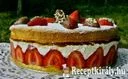 Tejszínes túrós epertorta – 4. kép
