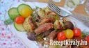 Tepsis karfiol csülökkel és kolbásszal - paleo – 1. kép