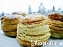 Töpörtyűs juhtúrós hajtogatott pogácsa – 2. kép