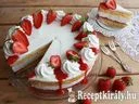 Túrókrém torta eperrel – 3. kép