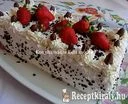 Vienetta sütemény eperrel és csokival – 1. kép