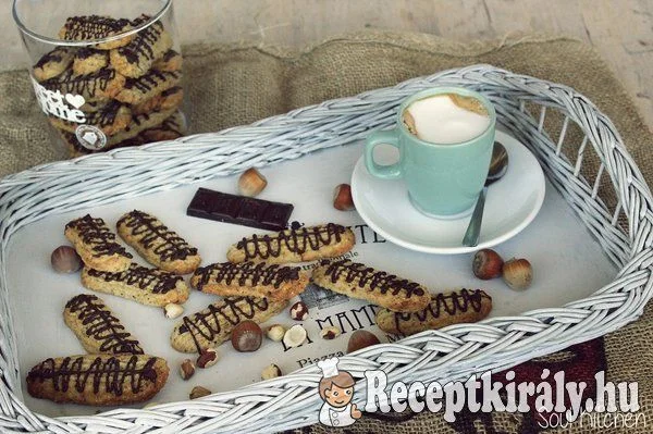 Mogyorós kávés keksz recept