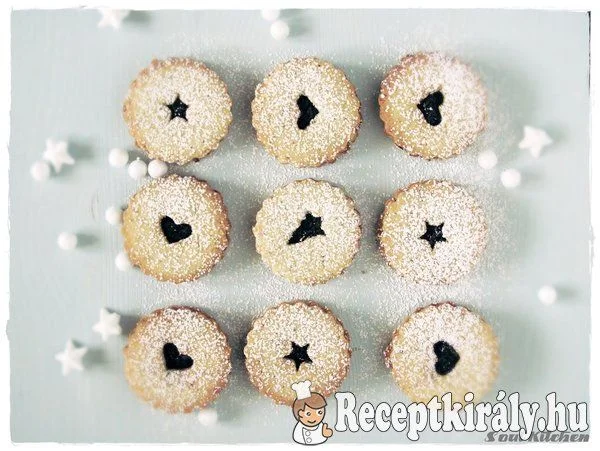 Mogyorós linzer cseresznyelekvárral recept