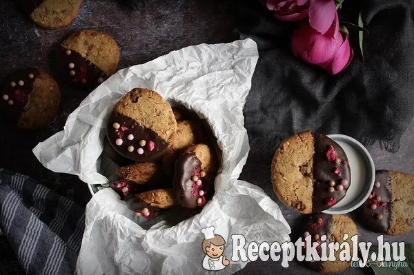 Mogyoróvajas csokis keksz recept