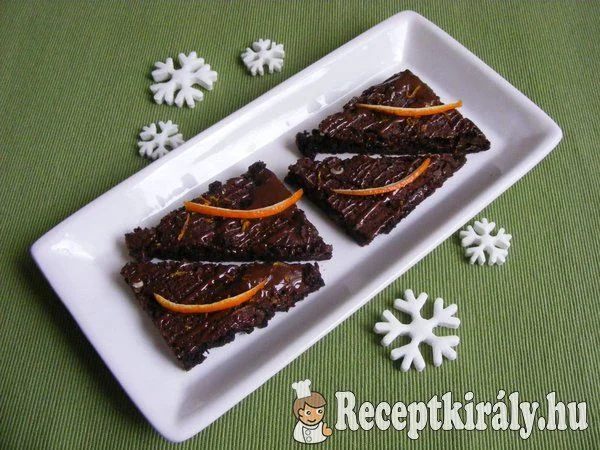 Narancsos brownie recept