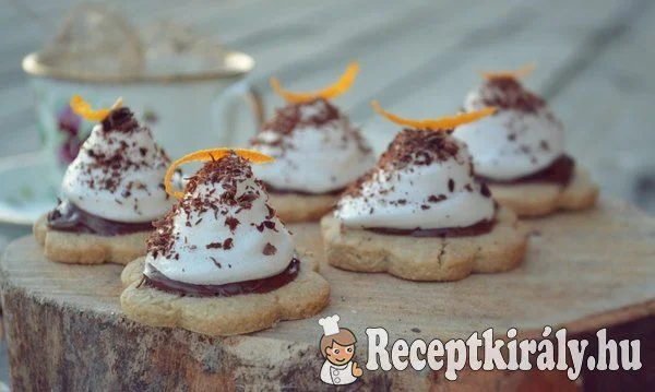 Narancsos csokis pillecukros linzer