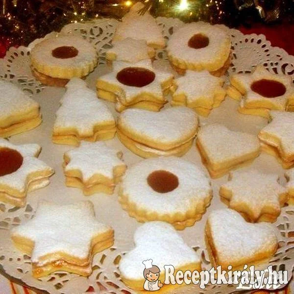 Narancsos töltött keksz recept