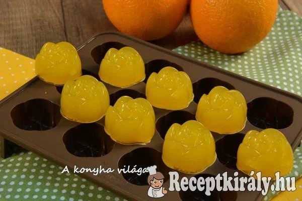 Narancsos zselé-gumicukor recept
