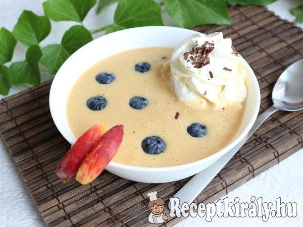 Őszibarack krémleves főzés nélkül recept