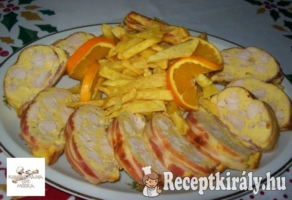 Őzgerincben sült csirke recept