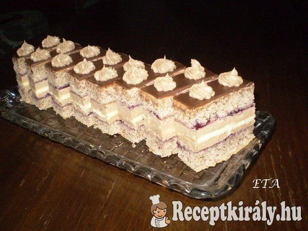 Pompás szelet Eta módra recept
