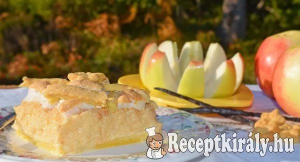 Pudingos habos rácsos almás pite recept