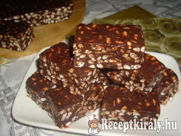 Puffasztott rizses csokis szelet recept