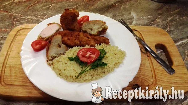 Rántott csirkemell és karfiol bulgurral recept