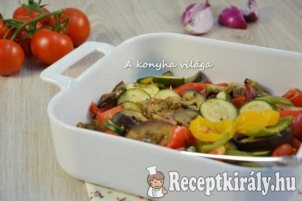 Ratatouille tepsiben sütve recept