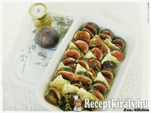 Sajttal sült füge recept