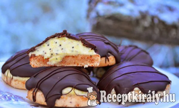 Sarah Bernhardt keksz citromos mákos töltelékkel - paleo