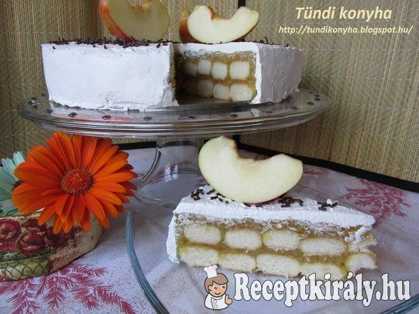 Sütés nélküli almatorta recept