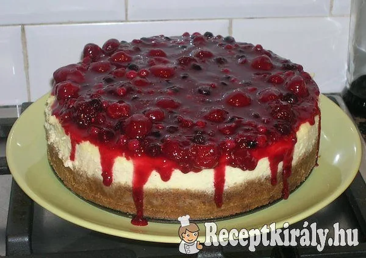 Sütés nélküli gyümölcsös túrótorta recept