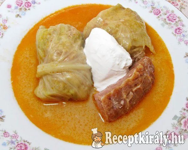 Szárma / töltött káposzta füstölt sonkával recept
