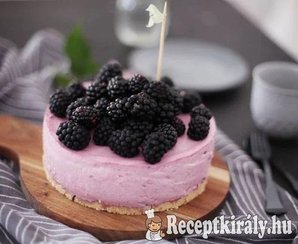 Szeder torta sütés nélkül recept
