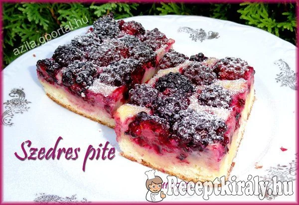 Szedres pite Alíz konyhájából recept