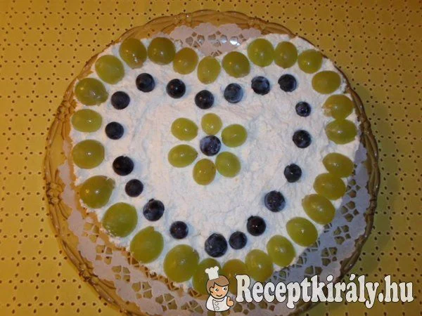 Szőlős mascarpone torta