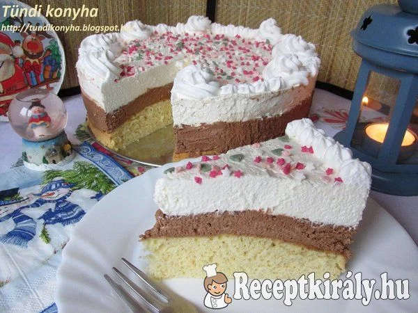Tejszínes-csokikrémes torta recept