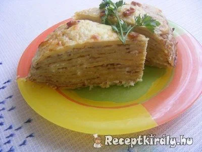 Burgonyás rakott palacsinta – 3. kép