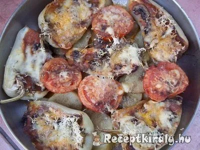 Hamburgerkrémmel töltött sajtos paprika – 2. kép