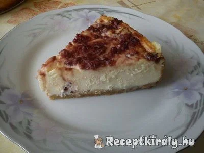 Klasszikus sajttorta meggylekvárral – 4. kép