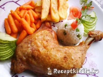 Ropogós majoránnás csirkecomb – 2. kép