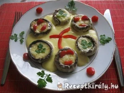 Sajtos gomba holland szósszal – 1. kép