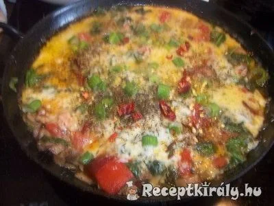 Spenótos frittata