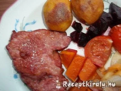 Sült tarja zöldségekkel – 3. kép