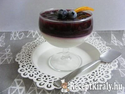 Áfonyás, vaníliás panna cotta – 3. kép