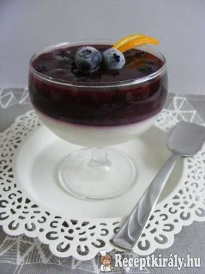 Áfonyás, vaníliás panna cotta – 2. kép