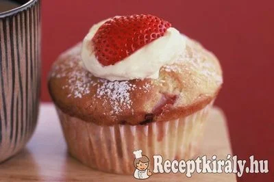 Epres-joghurtos muffin