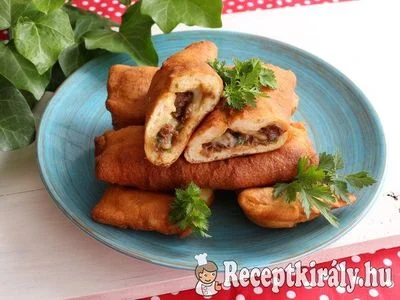 Hússal töltött lángos
