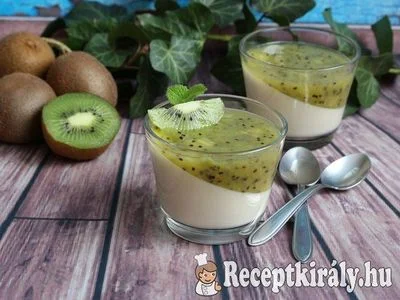 Kivis-vaníliás panna cotta – 2. kép