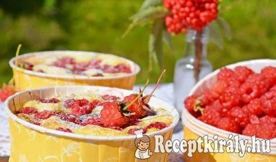 Krémes málnás mini pite - paleo – 3. kép