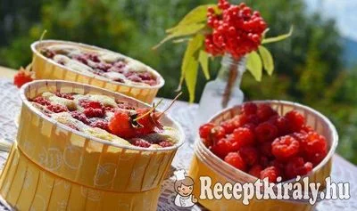 Krémes málnás mini pite - paleo – 1. kép