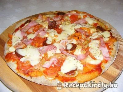 Lenmaglisztes pizza – 2. kép