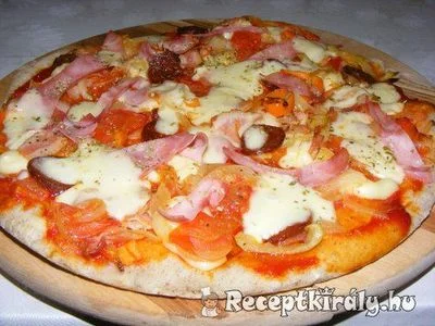 Lenmaglisztes pizza – 1. kép