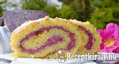 Málnalekváros piskótatekercs – 4. kép