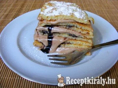 Mascarponés-mogyorókrémes palacsintatorony – 4. kép