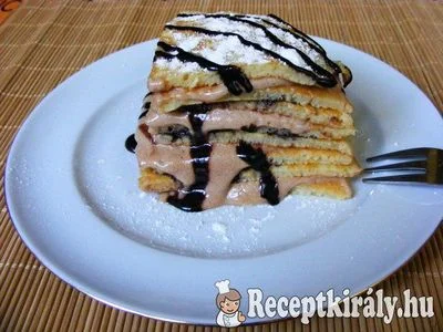 Mascarponés-mogyorókrémes palacsintatorony – 2. kép