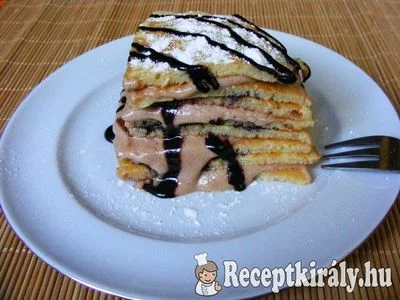 Mascarponés-mogyorókrémes palacsintatorony – 1. kép