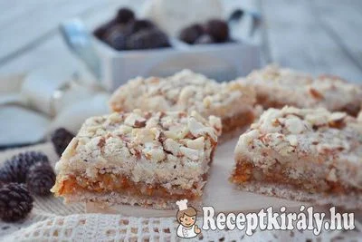 Narancsos mandulás linzerszelet tojás nélkül – 2. kép