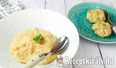 Sárgaborsó főzelék káposztás köles fasírttal